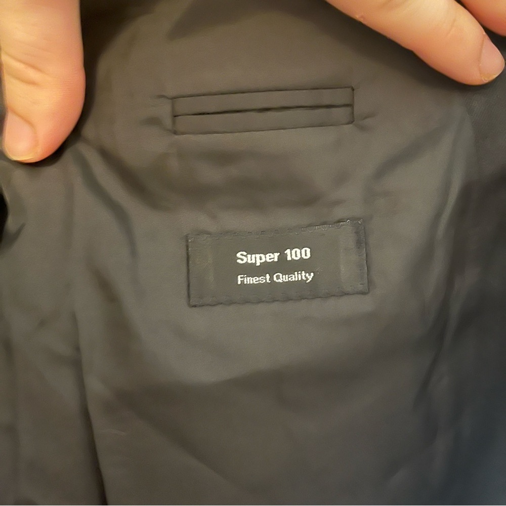 Boss Hugo Boss Suit Jacket Super 100 Finest Quality Size 45R - Picture 7 of 9